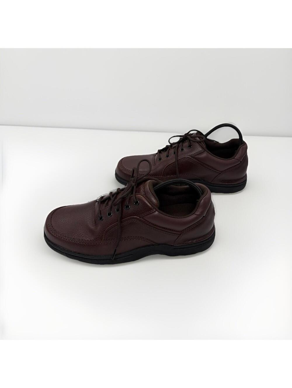 Rockport Shoes Mens Sz 11.5 Brown Leather Walking Comfort Oxford Sneakers K71201